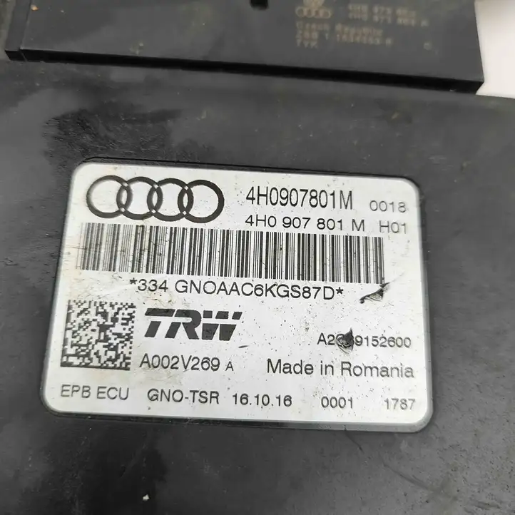 Audi A6 C7 (2014 - 2018) 4H0907801M Блок управления стояночным тормозом (EPB) — фото 6
