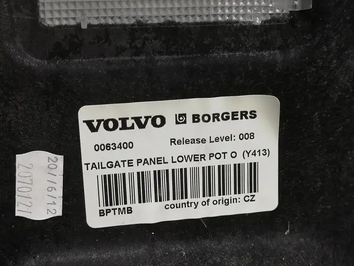 Volvo XC60 (2008 - 2013) 0063400 Обшивка багажника — фото 4