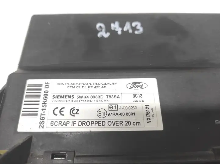 Ford Fusion (2002 - 2005) 2S6T15K600DF Модуль комфорта — фото 4