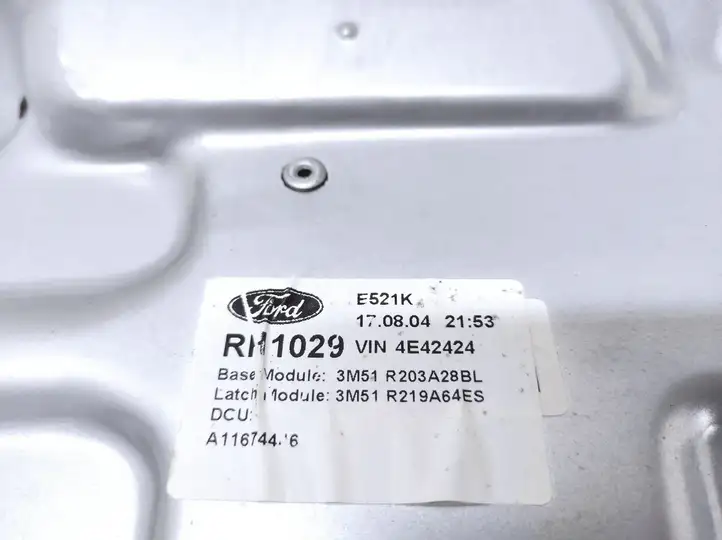 Ford Focus C-MAX (2003 - 2010) 3M51R203A28BL Механический стеклоподъемник передней двери — фото 2