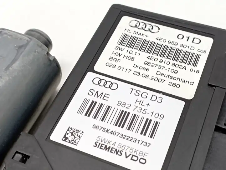 Audi A8 S8 D3 4E (2007 - 2010) 4E0959801D Стеклоподъемник задней двери — фото 4