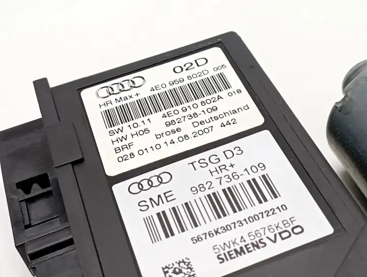 Audi A8 S8 D3 4E (2007 - 2010) 4E0959802D Стеклоподъемник задней двери — фото 4
