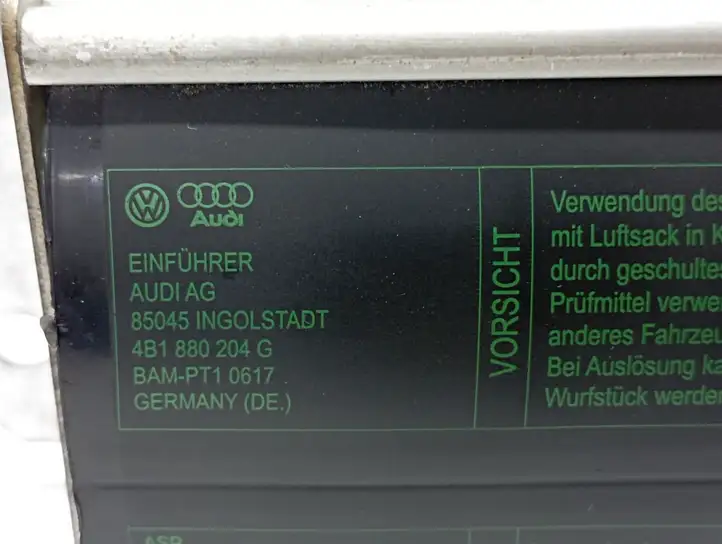 Audi A6 S6 C5 4B (2001 - 2004) 4B1880204G Подушка безопасности пассажира — фото 4