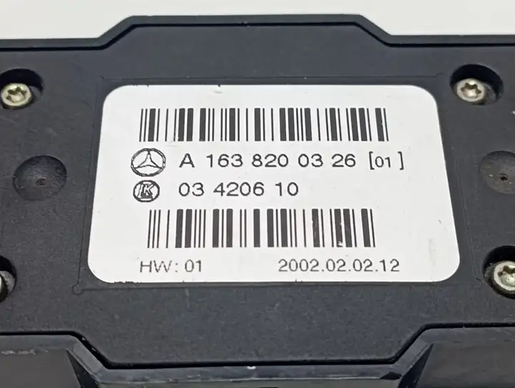 Mercedes-Benz ML W163 (1997 - 2005) A1638200326 Блок кнопок стеклоподъемников — фото 4