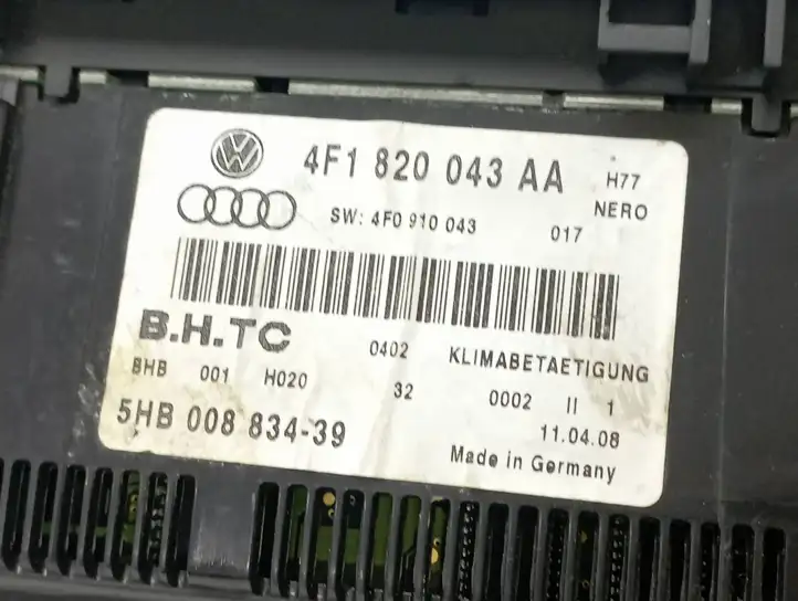 Audi A6 S6 C6 4F (2004 - 2008) 4F0910043 Блок управления климат-контролем — фото 4