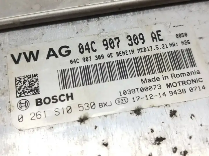 Skoda Fabia Mk3 (NJ) (2015 - 2021)  04C907309AE Блок управления двигателя