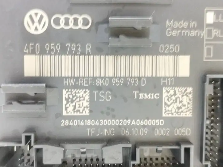 Audi A6 S6 C6 4F (2008 - 2011) 8K0959793D Блок управления дверью — фото 2