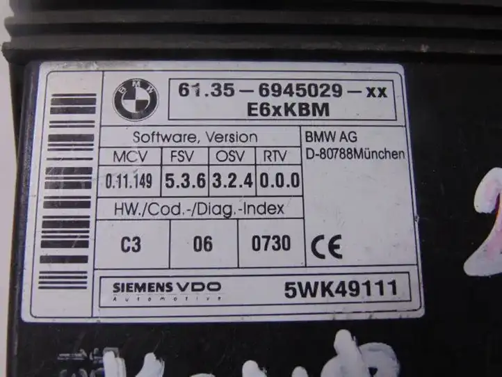BMW 5 E60 E61 (2004 - 2010) 61356945029 Модуль комфорта — фото 4