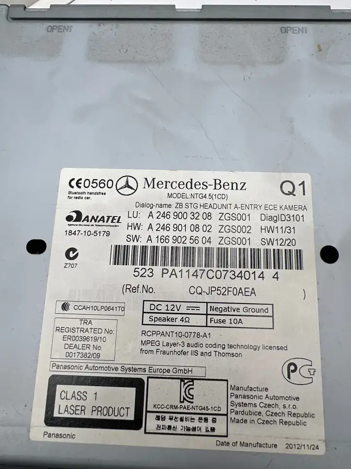 Mercedes-Benz B-class W246 (2011 - 2014) A2469003208 Магнитола / мультимедийная система — фото 6