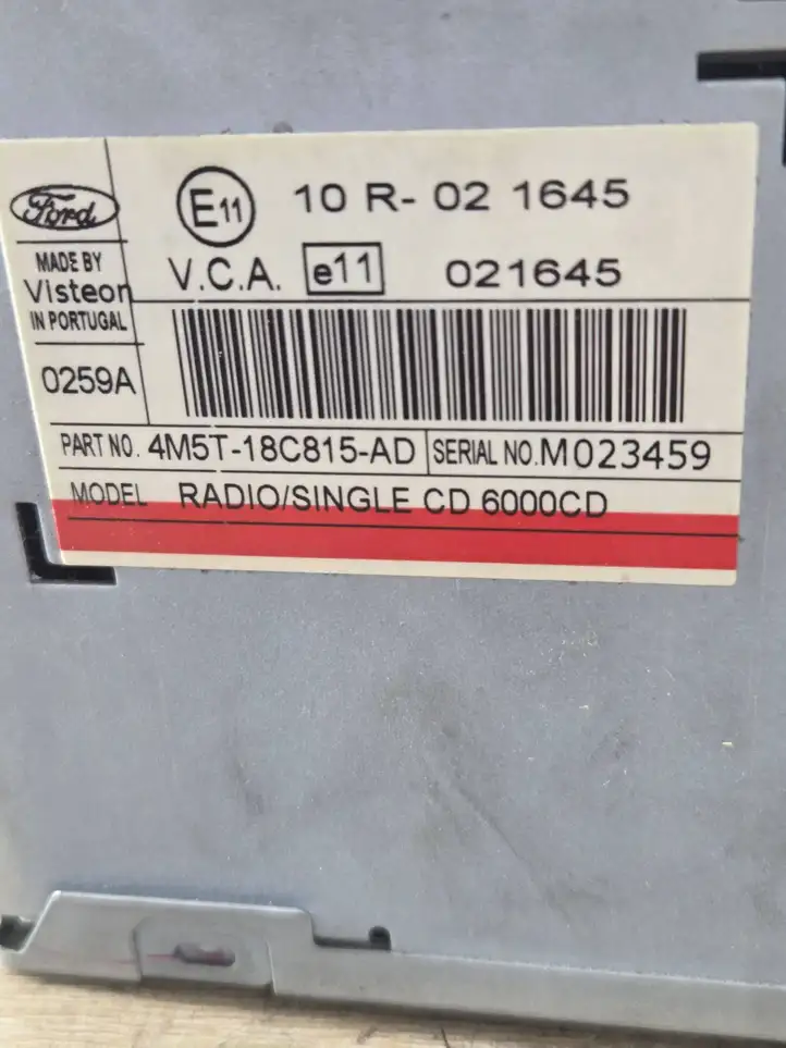 Ford Focus (2005 - 2008) 10R021645 Магнитола / мультимедийная система — фото 3