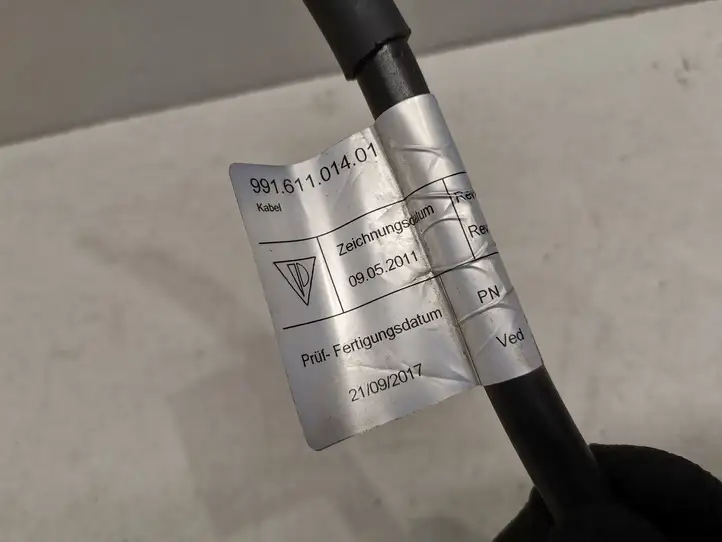 Porsche 911 991 (2011 - 2019) 99161101401 Минусовой провод аккумулятора — фото 4