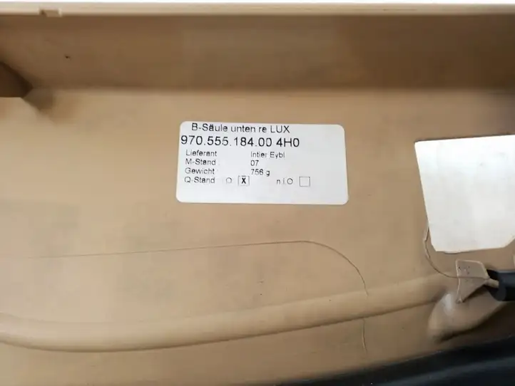 Porsche Panamera (970) (2009 - 2013) 97055518400 Нижняя обшивка стойки B — фото 4