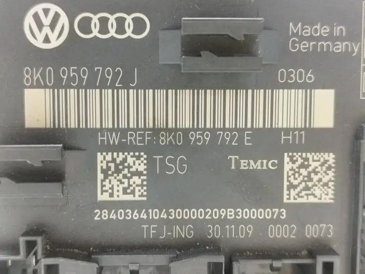 Audi A4 S4 B8 8K (2007 - 2011) 8K0959792E Блок управления дверью — фото 5