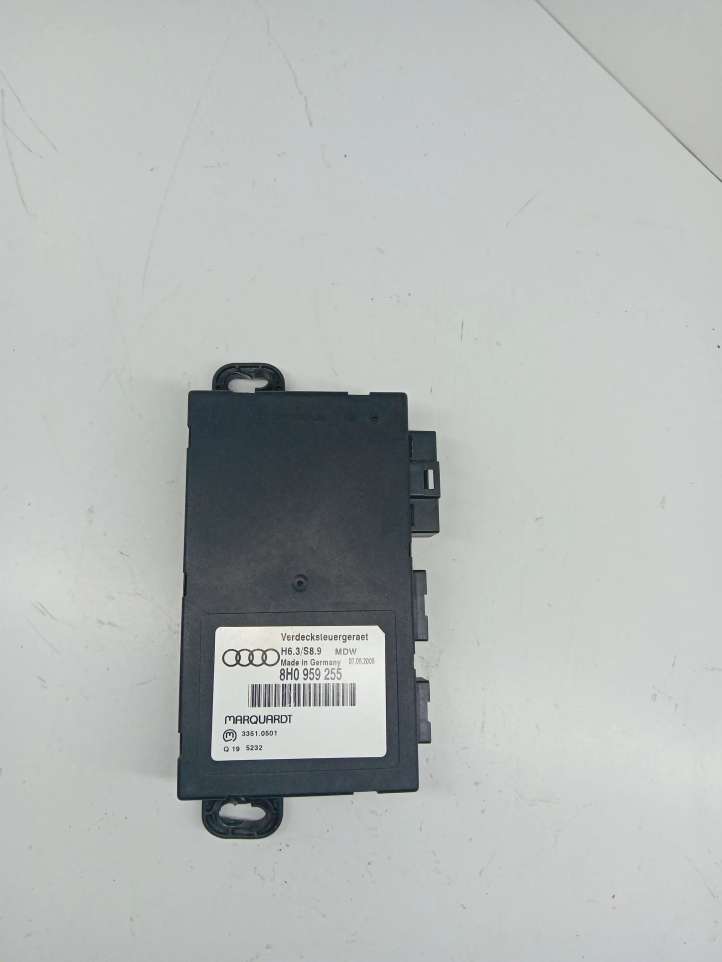 8H0959255 Audi A4 S4 B6 8E 8H Pakeliamo stogo valdymo modulis