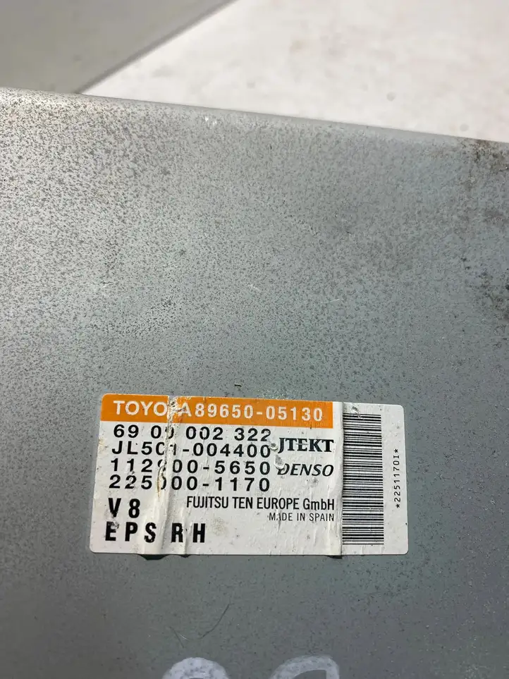 Toyota Avensis T270 (2009 - 2012) 8965005130 Блок управления усилителем руля — фото 4