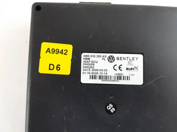 Volkswagen Phaeton (2002 - 2008)  3W0035385AS Модуль «Bluetooth»