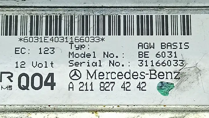 Mercedes-Benz E W211 (2002 - 2009) A2118274242 Усилитель звука — фото 4