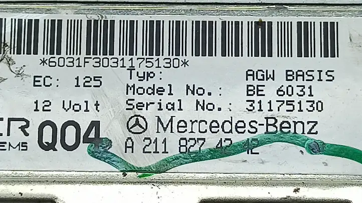 Mercedes-Benz E W211 (2002 - 2009) A2118274242 Усилитель звука — фото 5