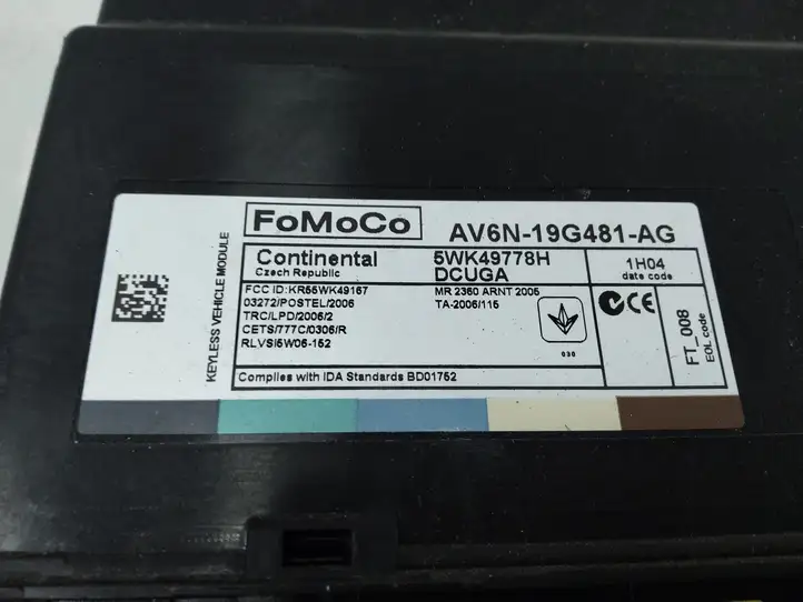 Ford Focus (2011 - 2015) AV6N19G481AG Модуль комфорта — фото 3