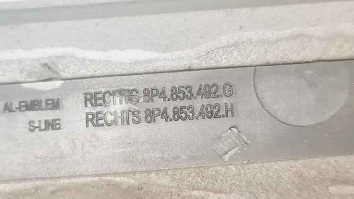 Audi A3/S3 8P (2004 - 2008) 8P4853492E Внутренняя отделка переднего порога — фото 4
