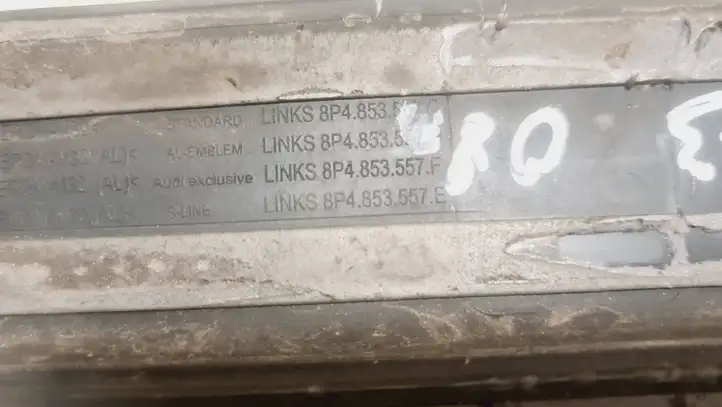 Audi A3/S3 8P (2004 - 2008) 8P4853557H Внутренняя отделка заднего порога — фото 3