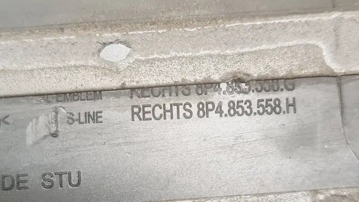 Audi A3/S3 8P (2004 - 2008) 8P4853558H Внутренняя отделка заднего порога — фото 4
