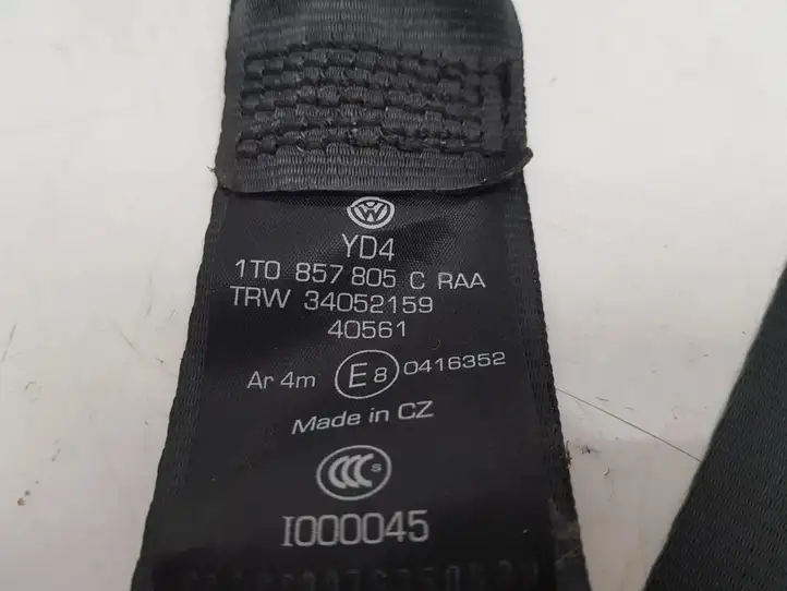 Volkswagen Touran I (2003 - 2010) 1T0857805C Задний ремень безопасности — фото 2