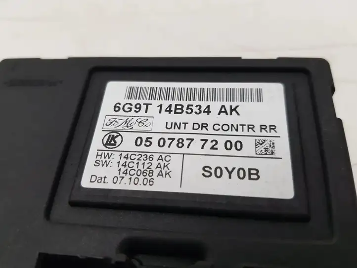 Ford S-MAX (2006 - 2010) 6G9T14B534AK Блок управления дверью — фото 3