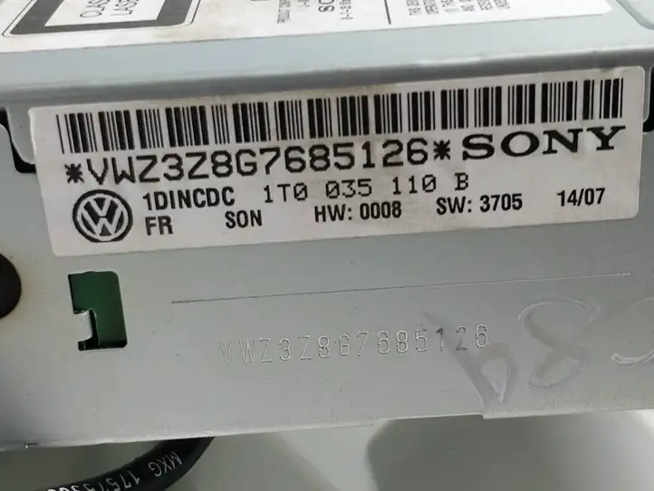 Volkswagen Touran I (2003 - 2010) 1T0035110B Навигационные карты CD/DVD — фото 2