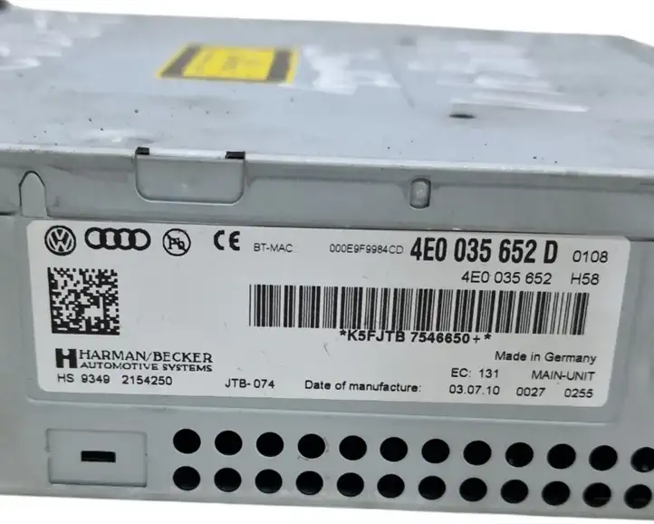 Audi A6 Allroad C6 (2008 - 2011) 4E0035652D Магнитола / мультимедийная система — фото 7