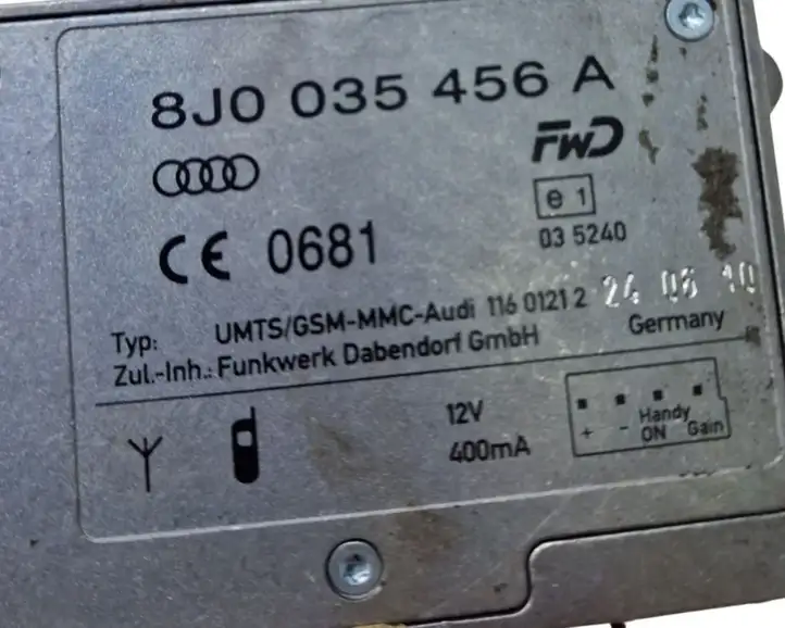 Audi A6 Allroad C6 (2008 - 2011) 8J0035456A Блок управления антеннами — фото 5