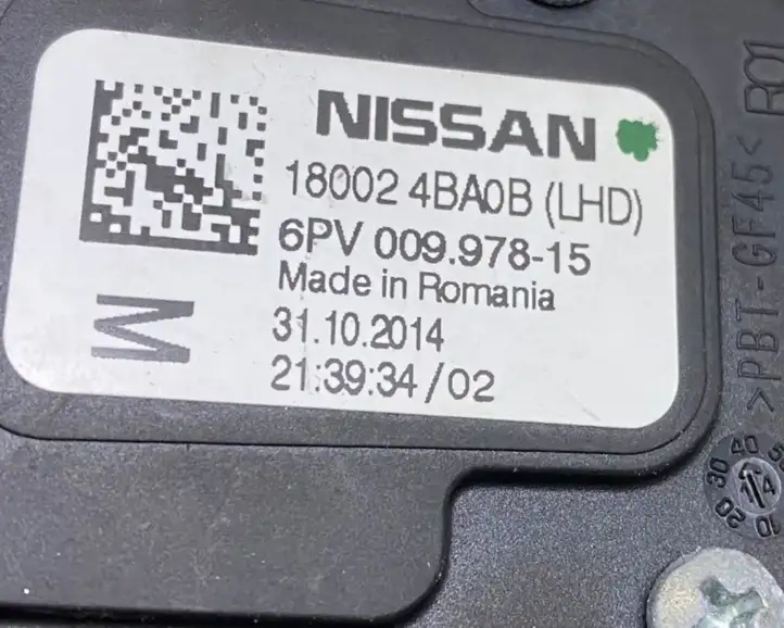 Nissan Qashqai (2013 - 2017) 6PV00997815 Педаль акселератора — фото 6