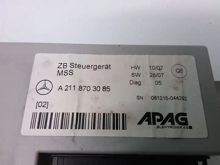 Mercedes-Benz E W211 (2002 - 2009) A2118703085 Прочие блоки управления — фото 3