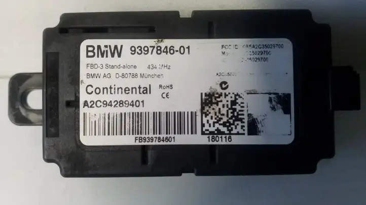 BMW 3 F30 F35 F31 (2012 - 2018) 9397846 Прочие блоки управления — фото 1