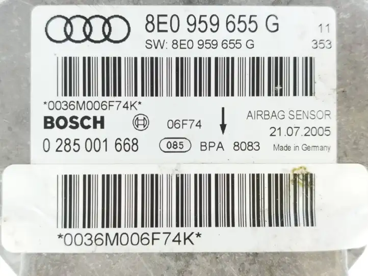 Audi A4 S4 B7 8E 8H (2004 - 2009) 8E0959655G Блок управления SRS — фото 5