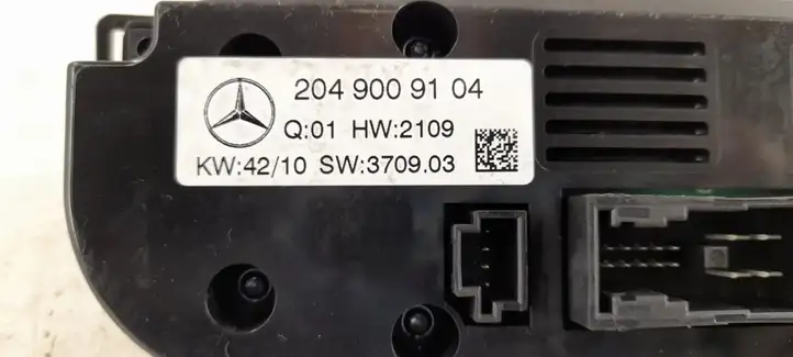 Mercedes-Benz C W204 (2007 - 2014) Блок управления климат-контролем — фото 7