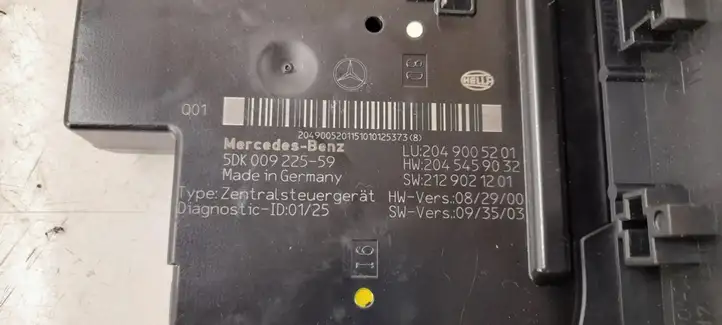Mercedes-Benz C W204 (2007 - 2014) Блок предохранителей (комплект) — фото 7