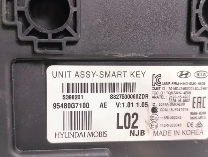 Hyundai Ioniq (2016 - ) 95480G7100 Блок бесключевого доступа — фото 2