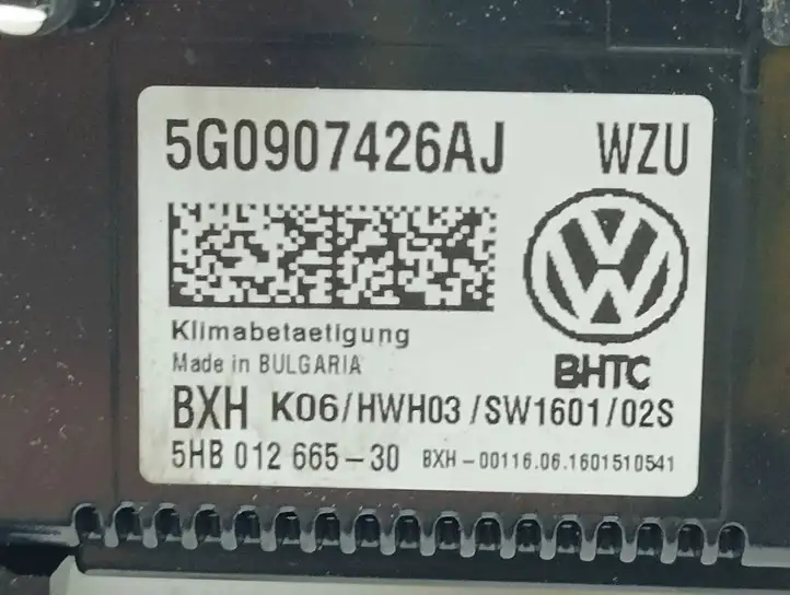 Volkswagen PASSAT B8 (2015 - ) 5G0907426AJ Блок управления климат-контролем — фото 8