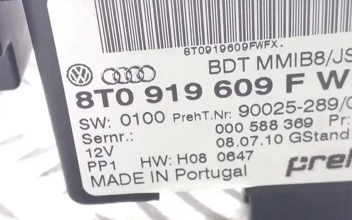 Audi A5 8T 8F (2007 - 2011) 8T0919609F Контроллер мультимедийной системы — фото 3
