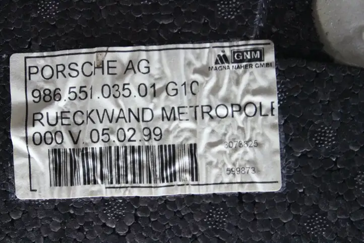 Porsche Boxster 986 (1996 - 2004) 98655103501 Прочие детали салона — фото 5