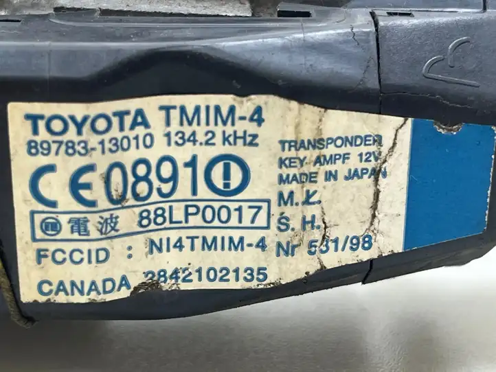 Toyota Corolla Verso E121 (2001 - 2004) 897831301013010 Замок зажигания — фото 4