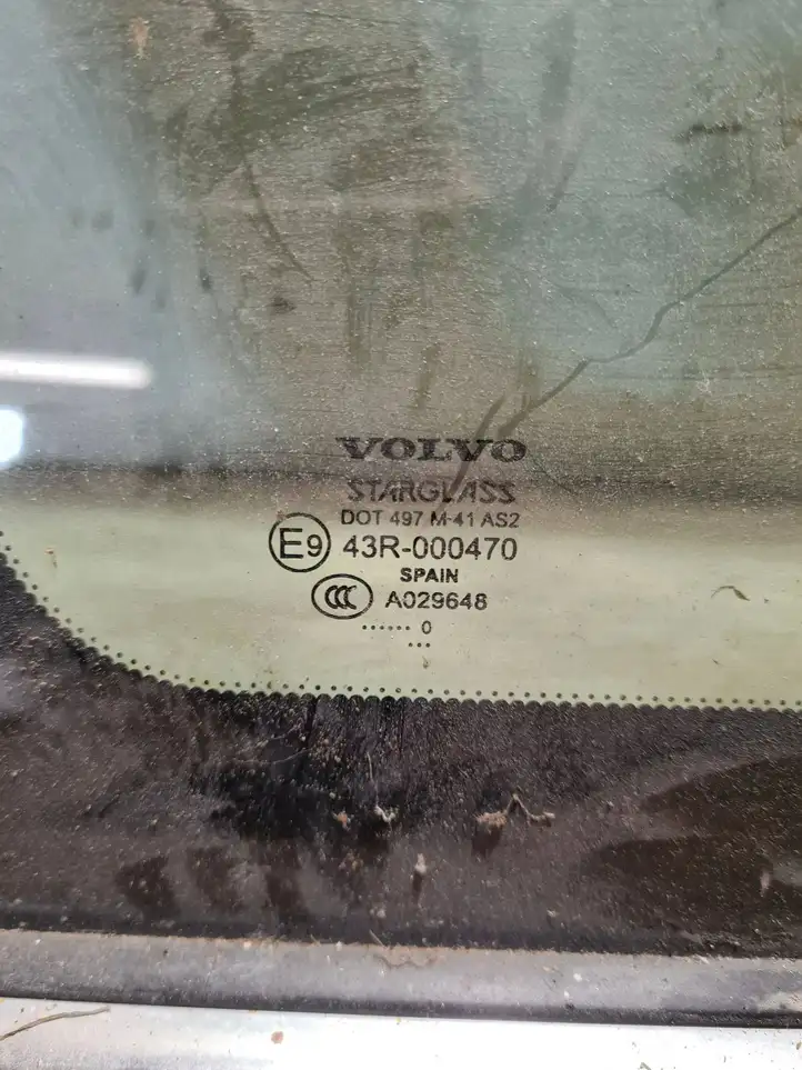 Volvo XC70 (2007 - 2013) 43R000470 Заднее боковое стекло — фото 3