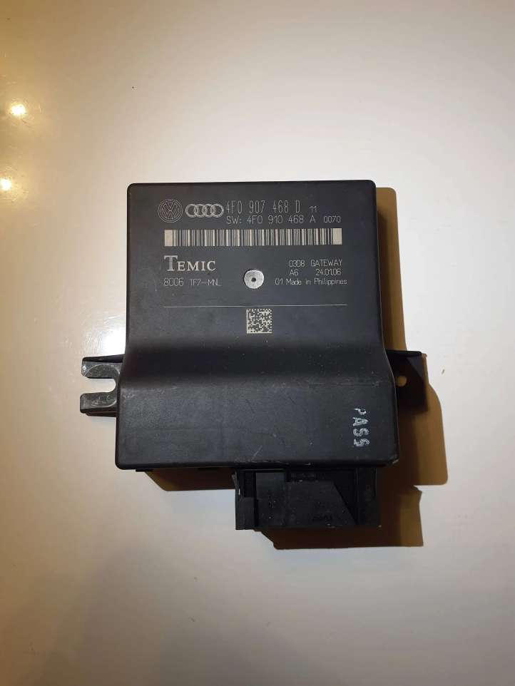 4F0907468D Audi A6 S6 C6 4F Gateway valdymo modulis