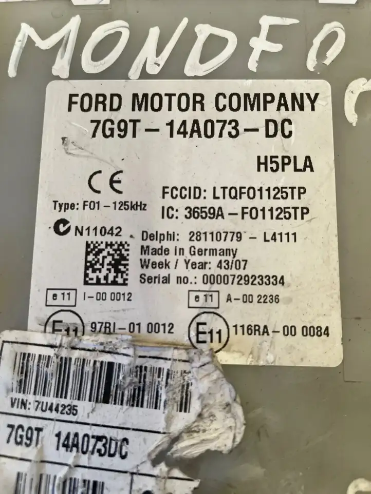 Ford Mondeo MK IV (2007 - 2014) 7G9T14A073DC Модуль комфорта — фото 2