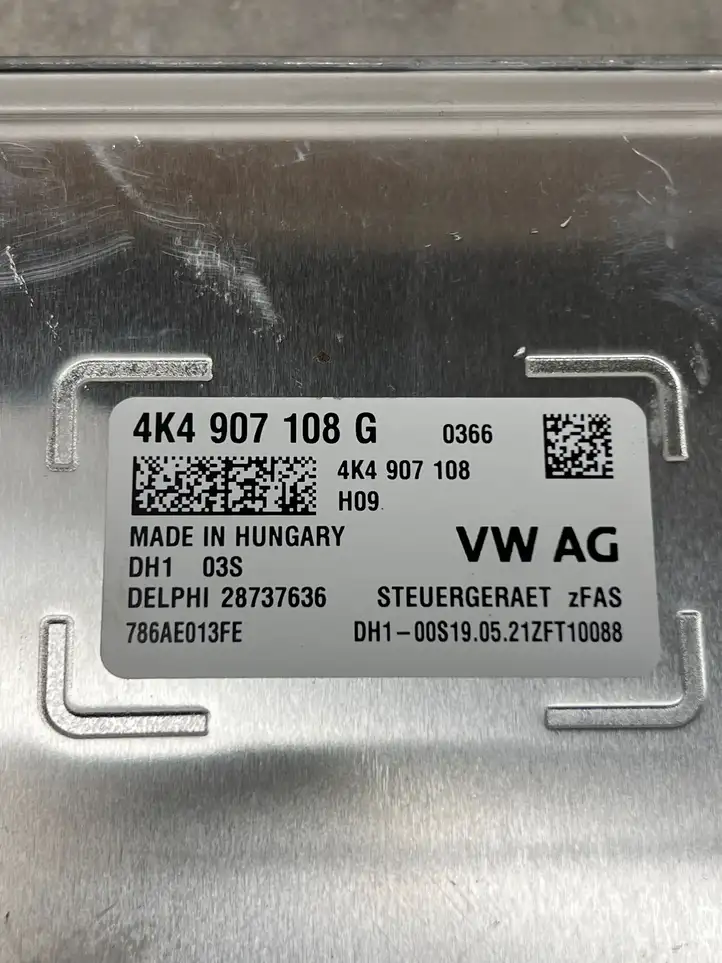 Audi A6 S6 C8 4K (2018 - ) 4K4907108G Модуль управления камерой — фото 2