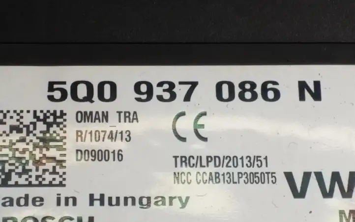 Skoda Octavia Mk3 (5E) (2013 - 2019) 5Q0937086N Модуль комфорта — фото 3