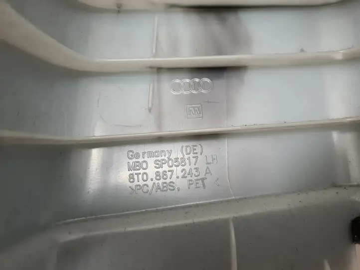 Audi A5 8T 8F (2007 - 2011) 8T0867243A Верхняя обшивка стойки B — фото 4