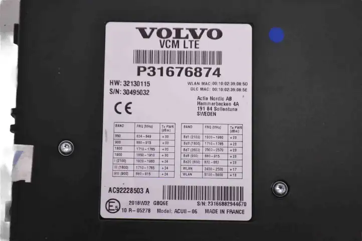 Volvo S90, V90 (2016 - 2020) 32130115 Блок GSM — фото 5