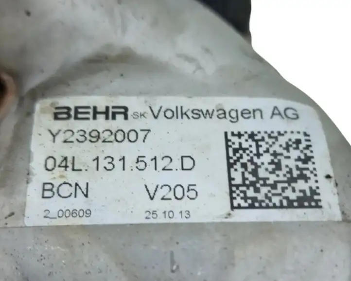 Volkswagen Golf VII (2013 - 2019) 04L131512D Охладитель клапана EGR — фото 7